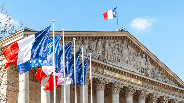 Exterior of France's lower parliamentary building