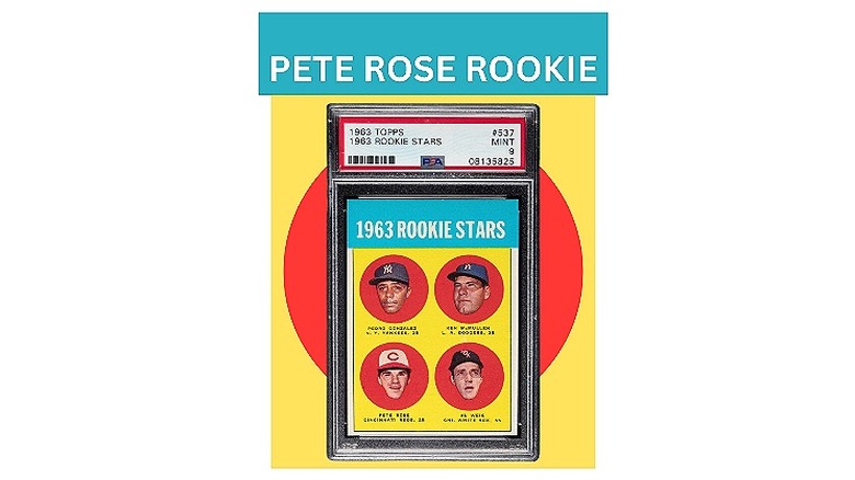 Pete Rose's 1963 split rookie card