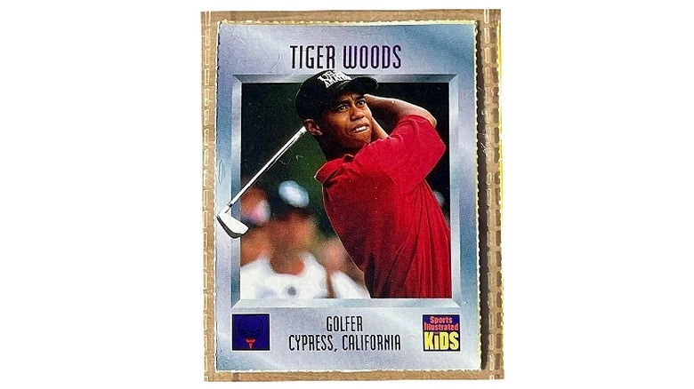 SI for Kids Tiger Woods card