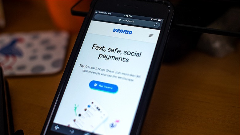 Smartphone screen displaying Venmo app