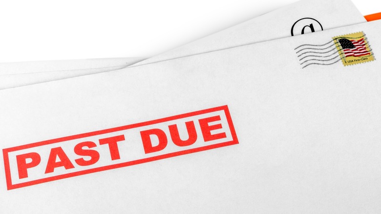past due bills incur late fees