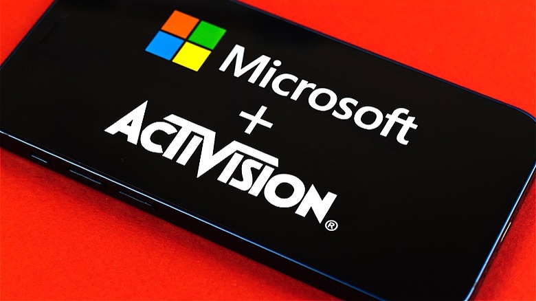 Microsoft + Activision Blizzard display