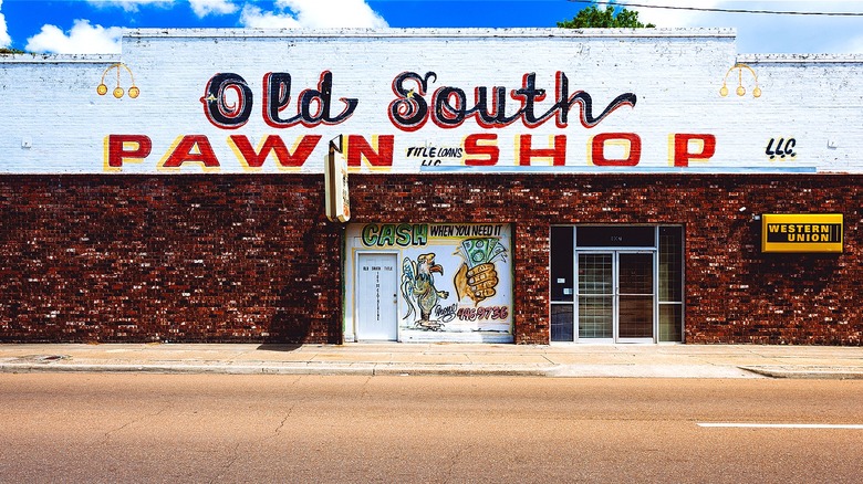 Pawn shop building front