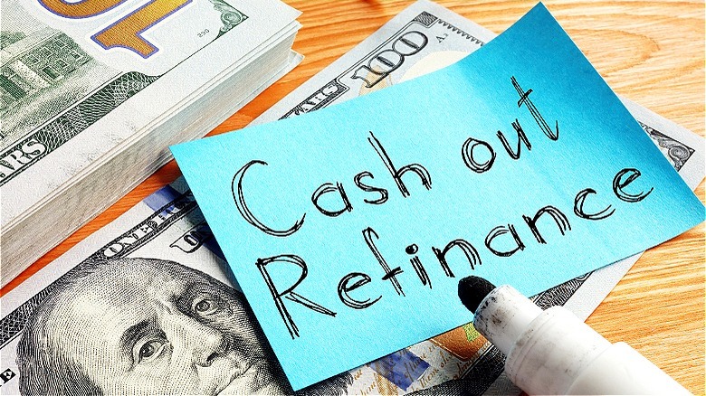 Refinance note with cash money