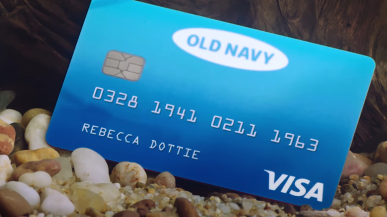 View of Old Navy card