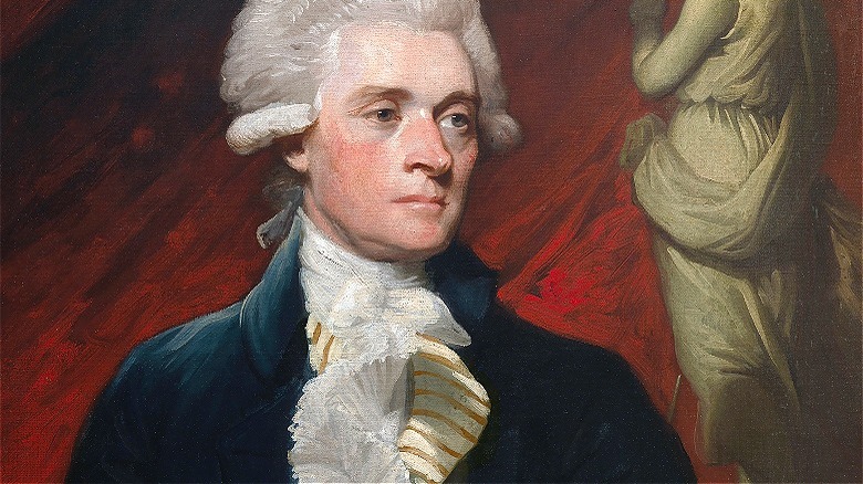 Painted portrait of Thomas Jefferson