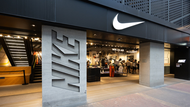 a Nike store