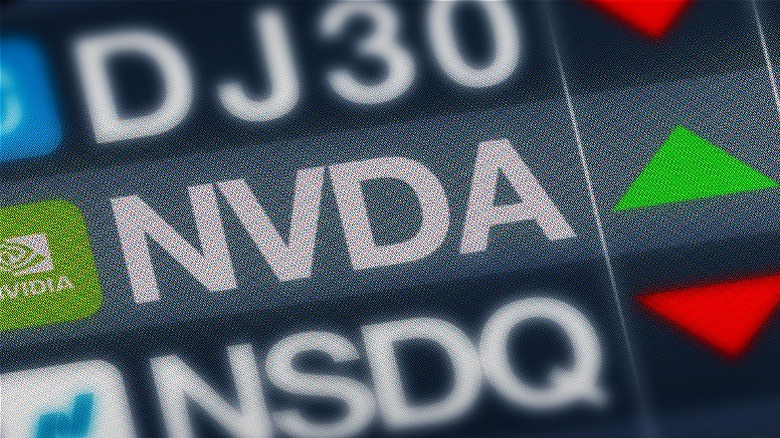 NVDA stock market icon