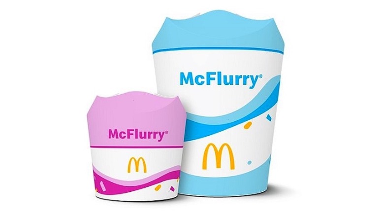 New McDonalds McFlurry cups