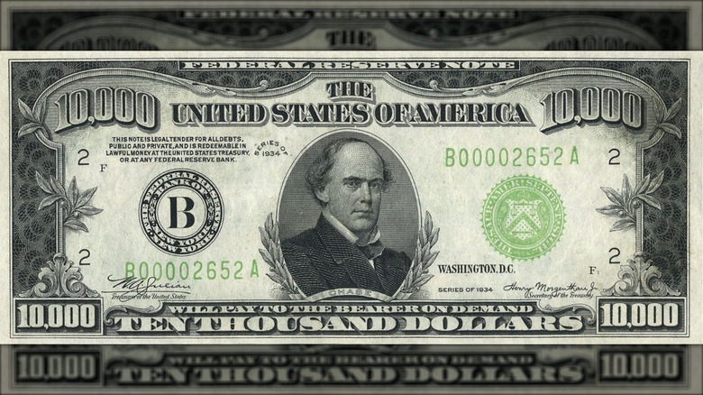 The $10,000 bill featuring Salmon Chase