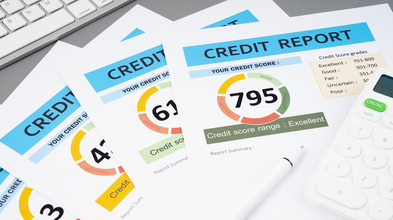credit report papers