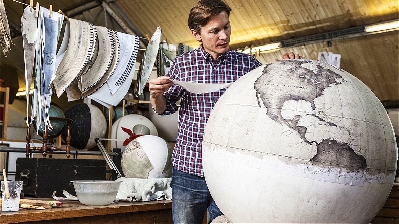 Peter Bellerby makes globe