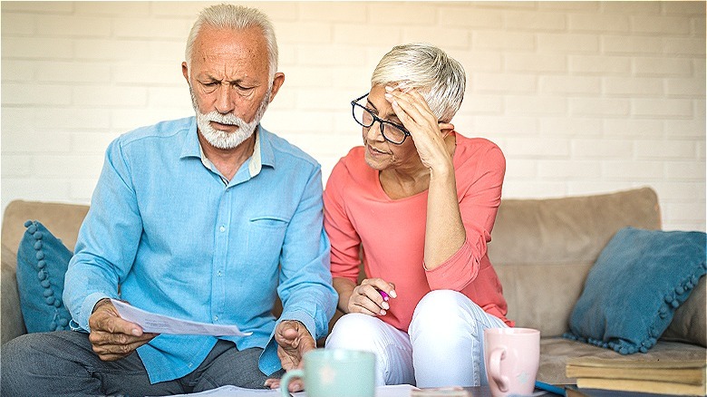 Older couple worry about bills