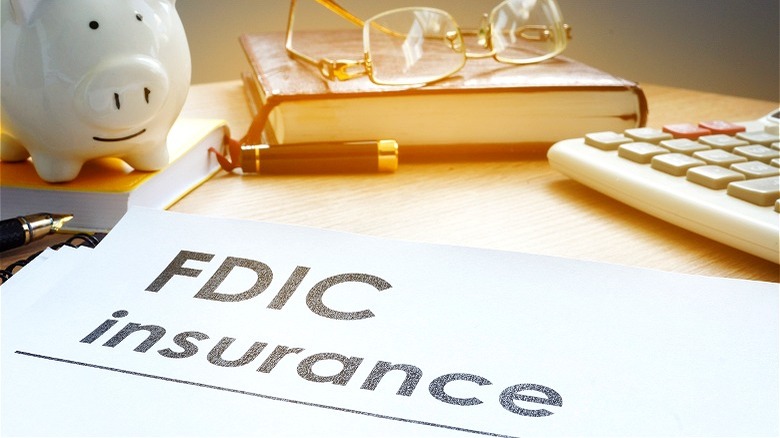 FDIC Insurance with piggy bank